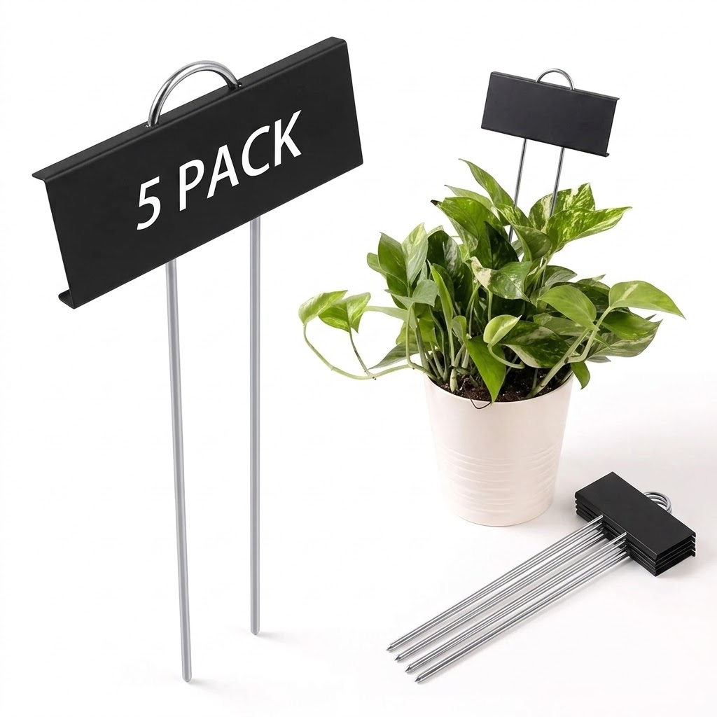 Plant Label Tags - Водонепроницаемые 5 шт. Т-образные металлические бирки
