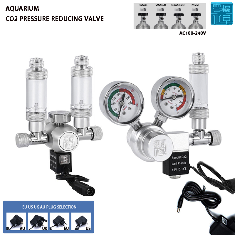 Aquaponics Fish Tank - Регулятор CO2 для аквариума, соленоидный клапан,