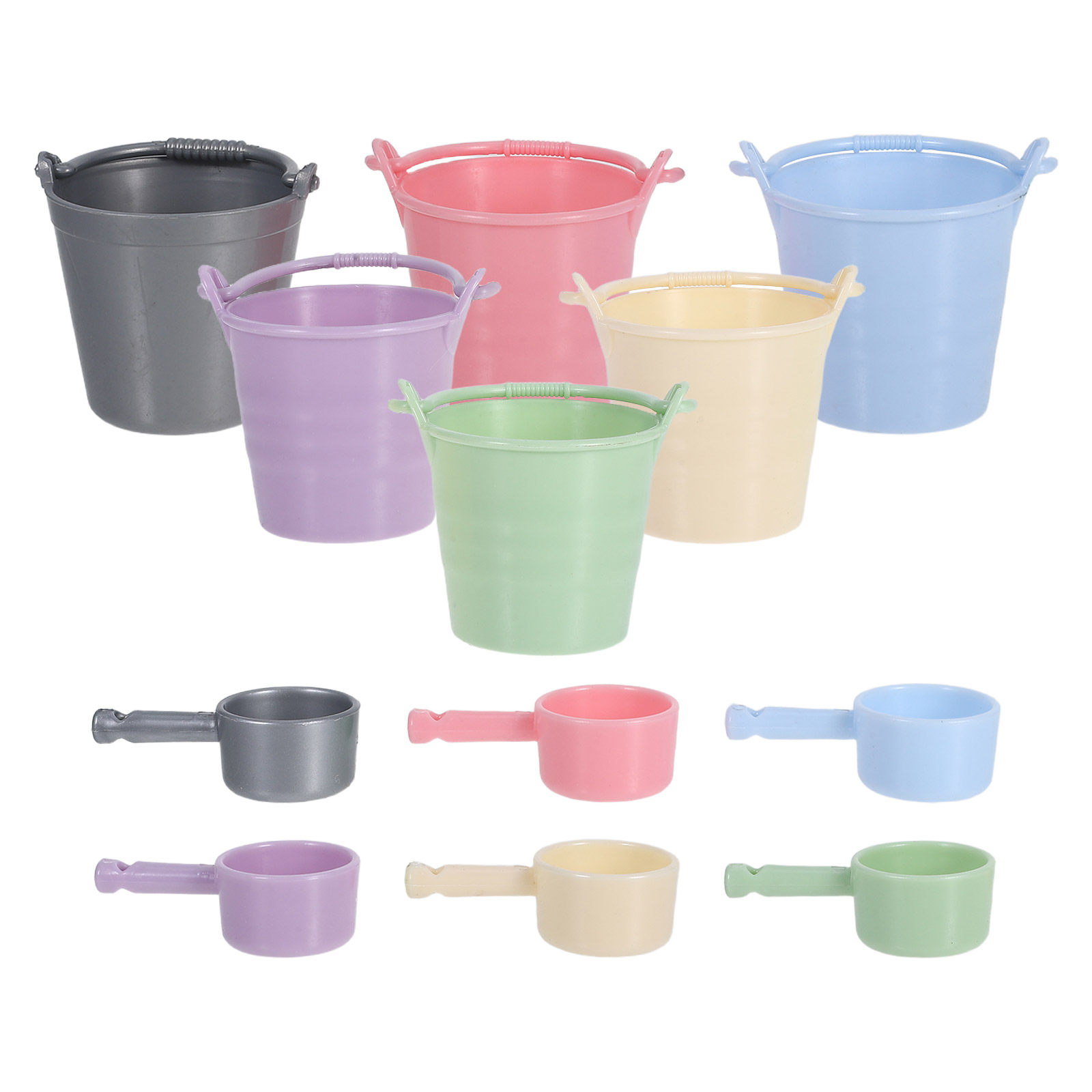 Gardening Tools Kids Set - 6 комплектов миниатюрных ведерков с ковшами,