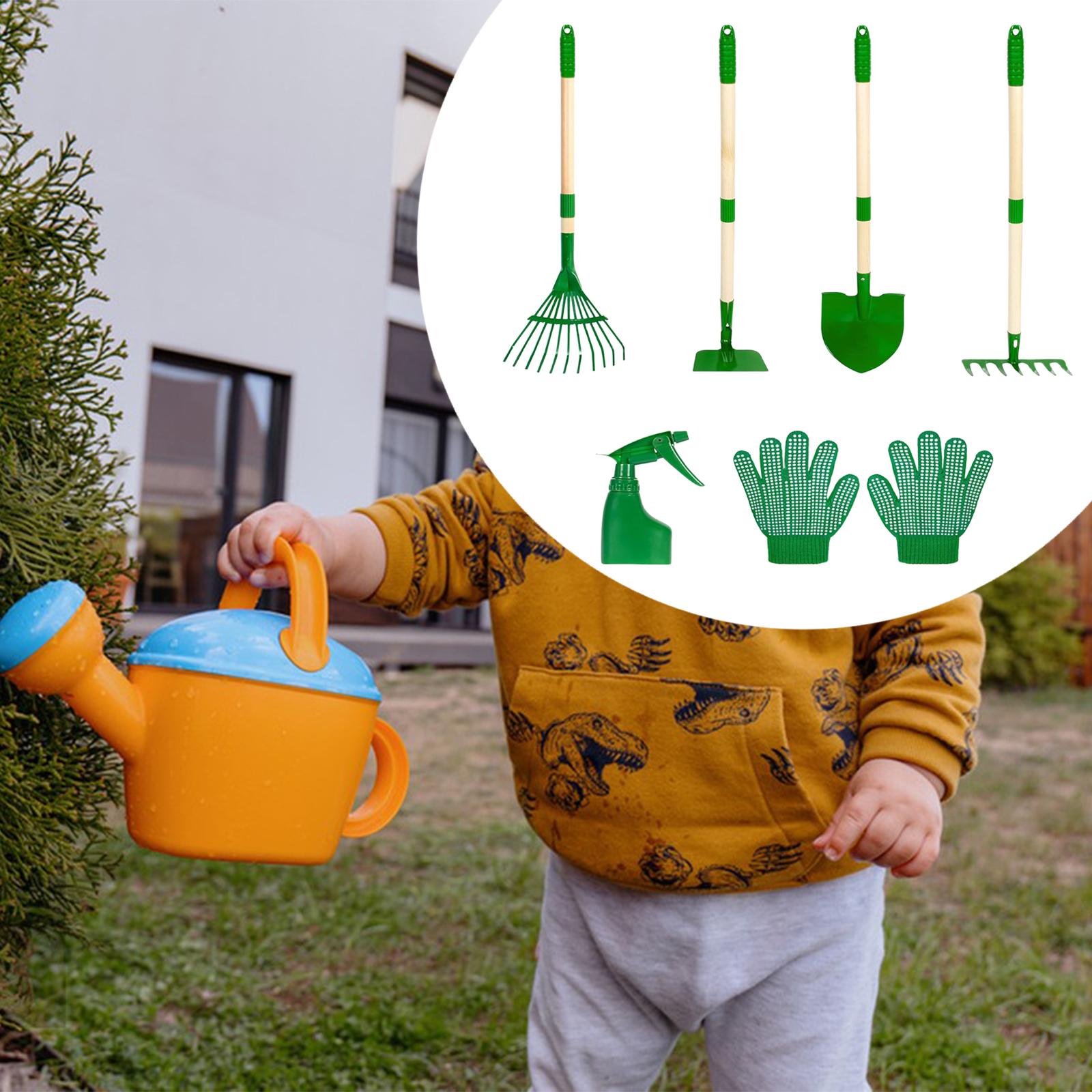 6x детский набор садовых инстр – обзор и цена Gardening Tools Kids Set