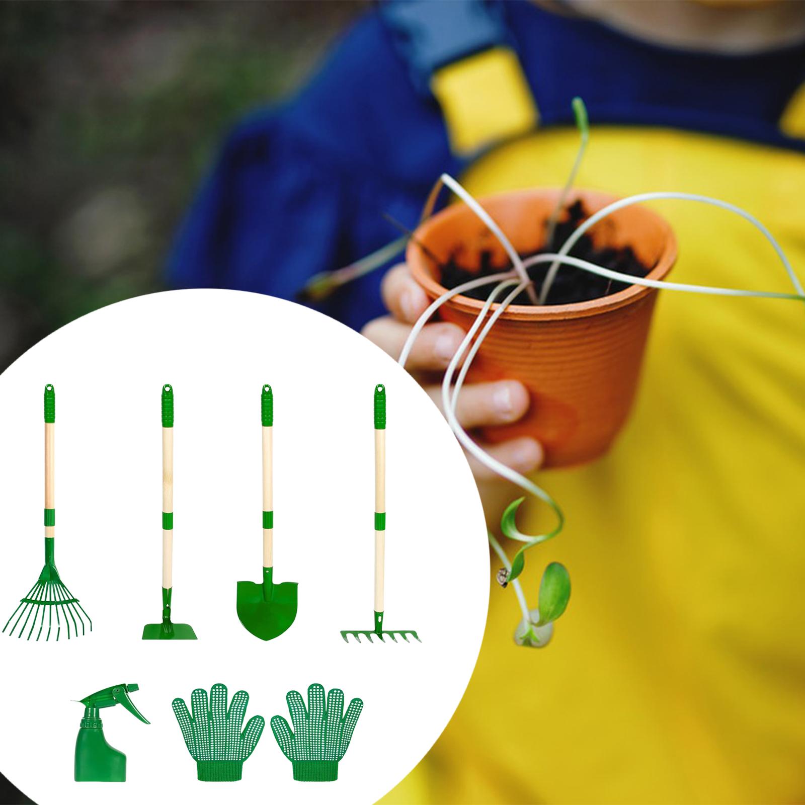 6x детский набор садовых инстр – обзор и цена Gardening Tools Kids Set